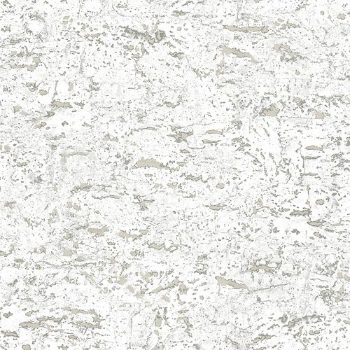 Faux Cork White Peel & Stick Wallpaper