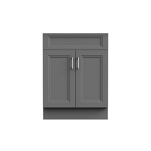 Sutton 24-inch W 21-inch D Vanity Base in grey