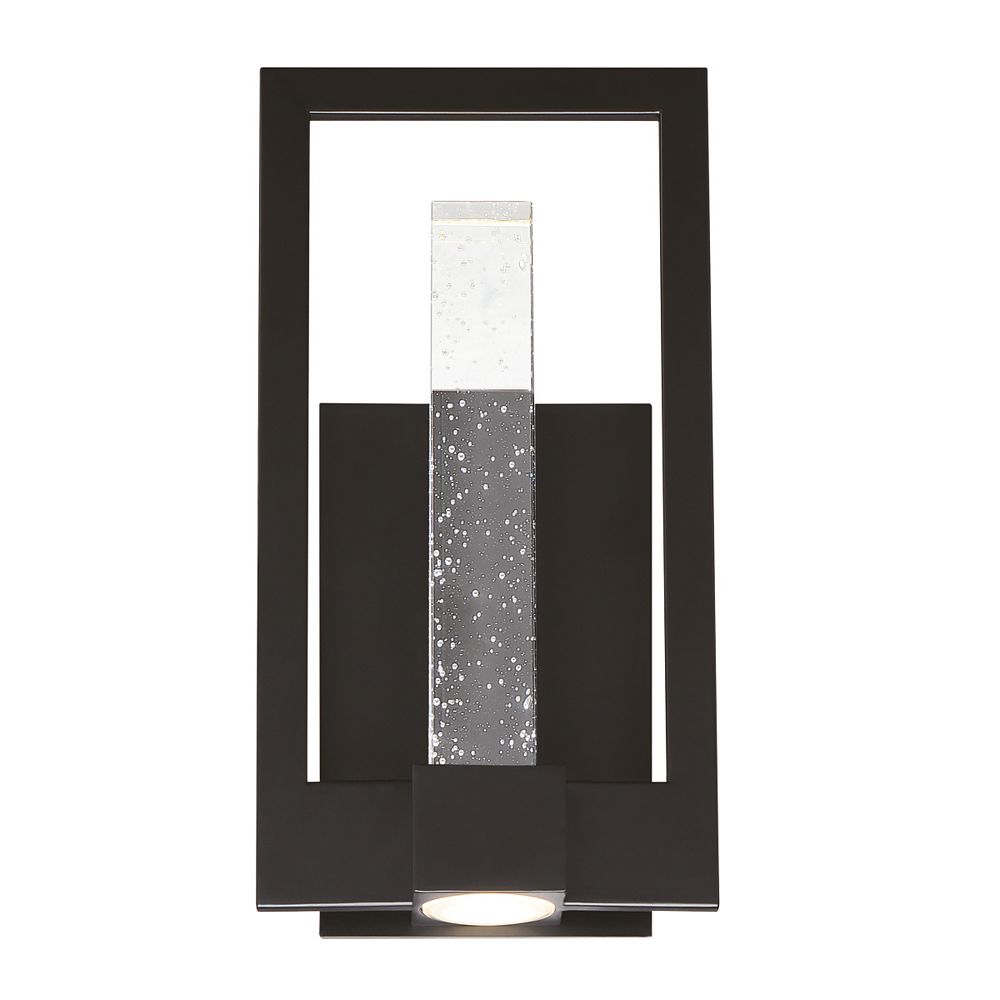 Eurofase Hanson Outdoor LED Small Black Wall Sconce The Home Depot Canada