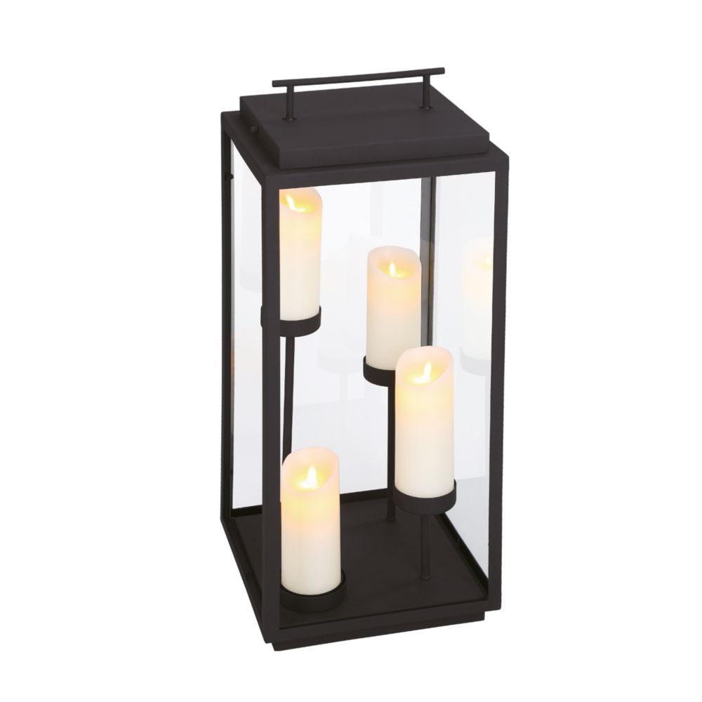 Lot De 2 Lanternes Décoratives à Bougies LED Style Européen - Pour Intérieur Et Extérieur, 12.7 Cm De Hauteur, Lumière Scintillante Dorée - 6