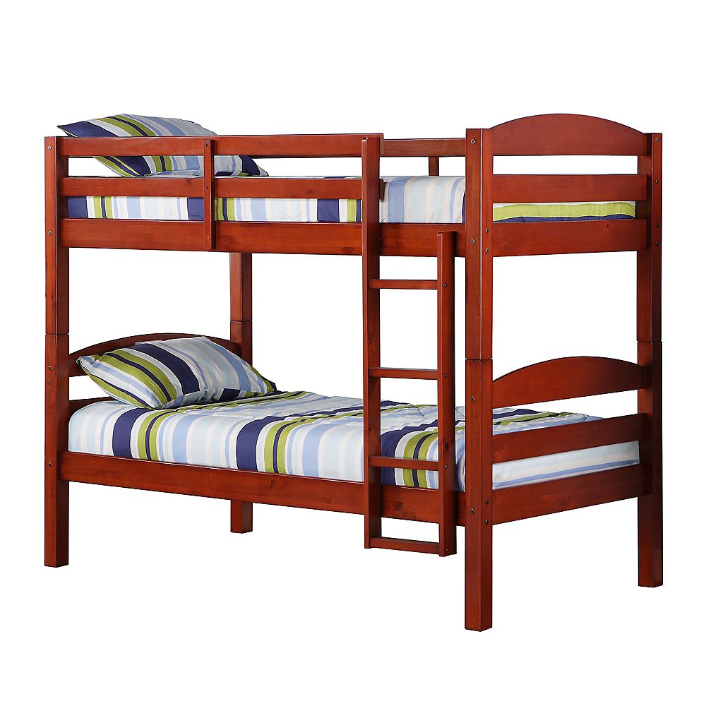 Solid Wood Twin Over Bunk Bed, Wooden Bunk Beds