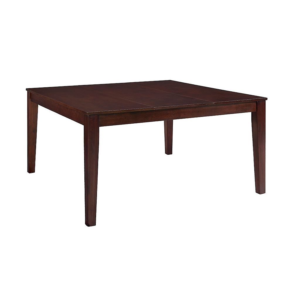 Welwick Designs 8 Person Square Dining Table Cappuccino The Home Depot Canada