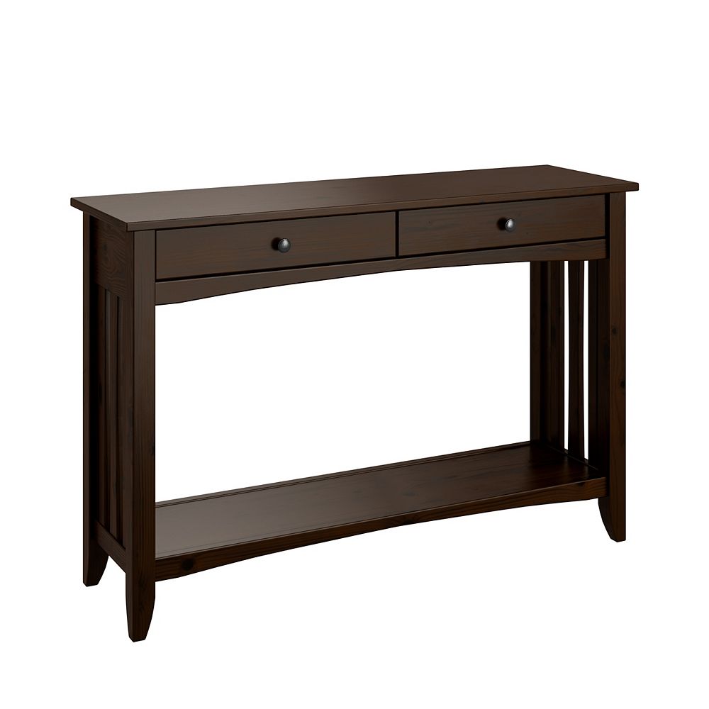 Corliving Console Table with Drawers, Espresso | The Home Depot Canada