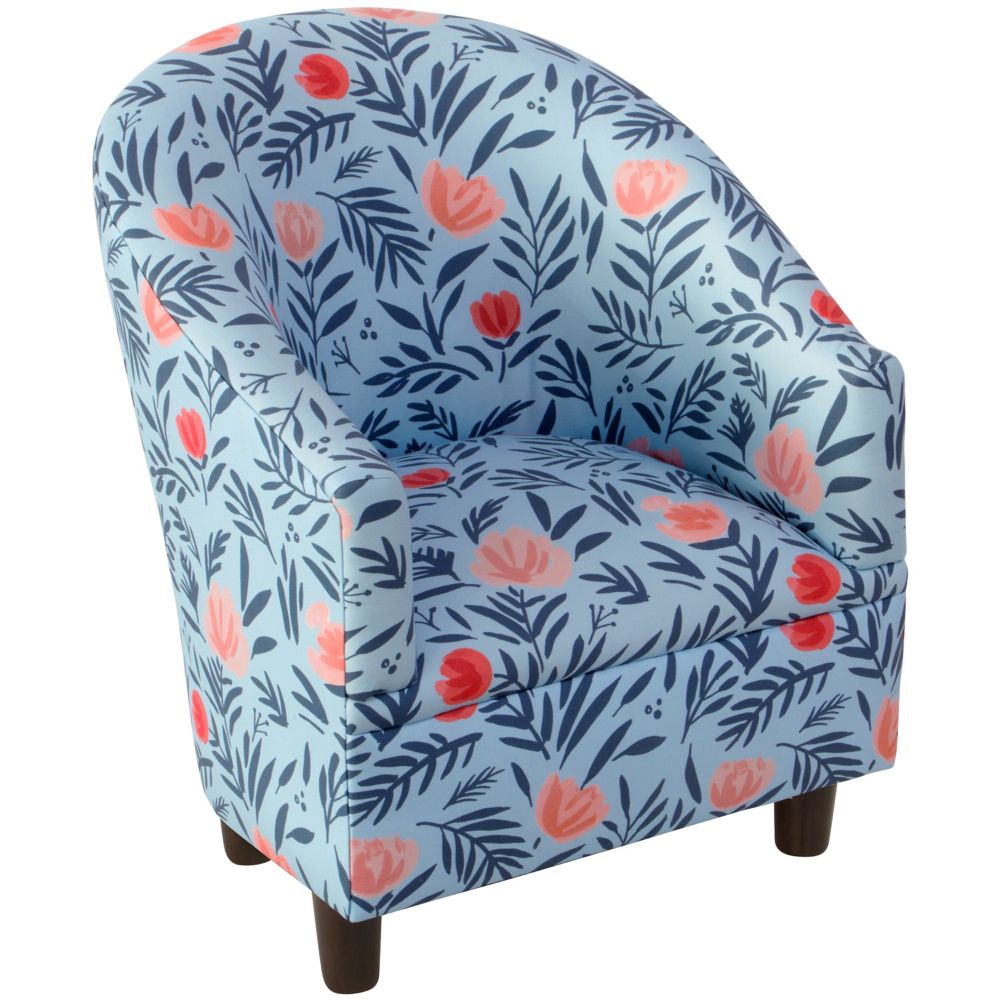 Skyline Furniture Skyline Furniture Kids Chair in Darcy Bloom Porcelain Blush The Home Depot
