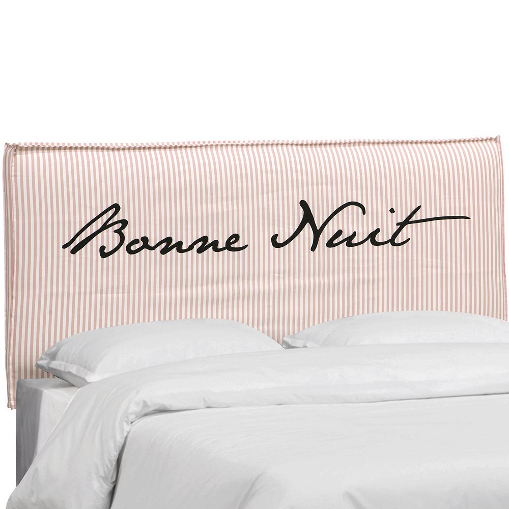 Skyline Furniture California King Bow Tie Slipcover Headboard in Bonne