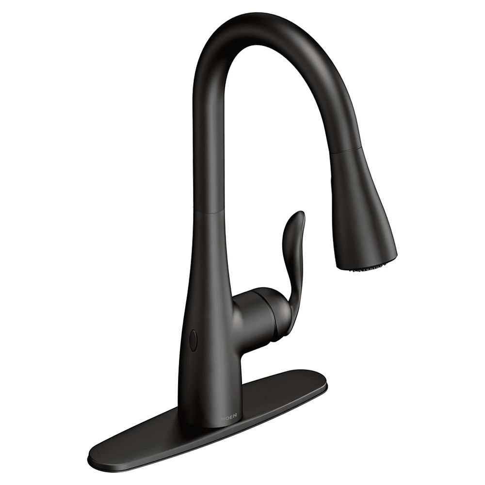 Moen Arbor Touchless Single Handle Pull Down Sprayer Kitchen Faucet With Motionsense Wave The Home Depot Canada