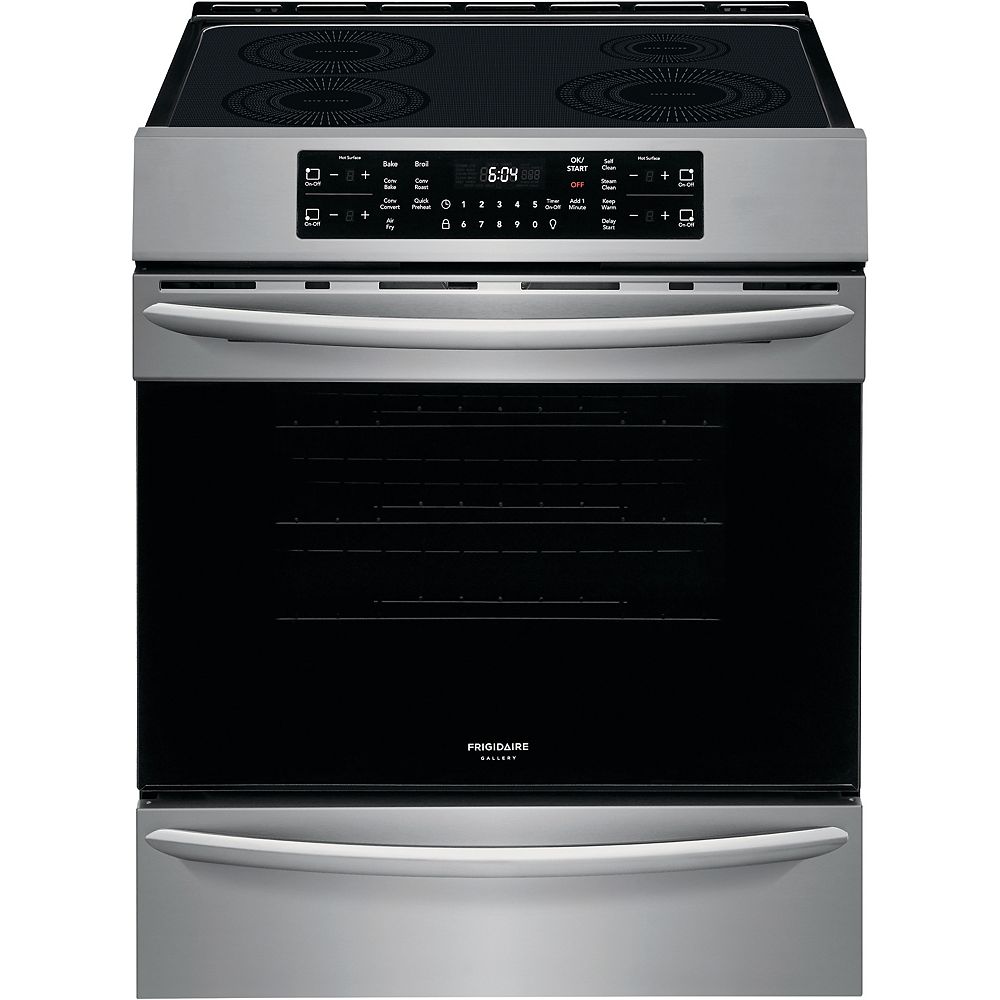 Frigidaire Gallery 30 Inch 54 Cu Ft Freestanding Induction Range With Air Fry In Smudge 5883