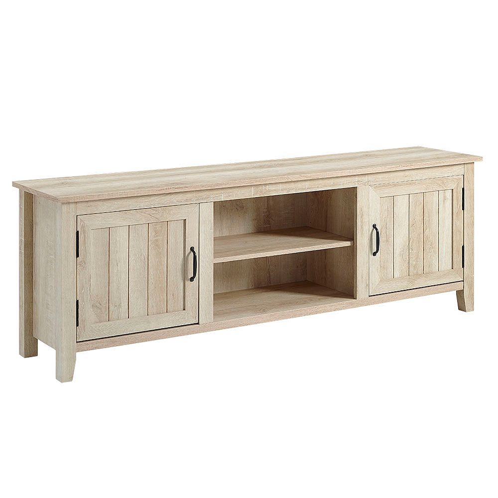 Welwick Designs Modern Farmhouse TV Stand with 2 Doors for ...