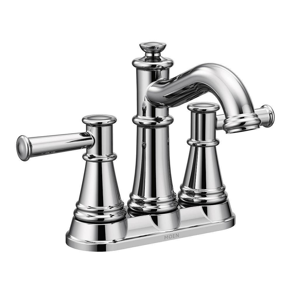 MOEN Belfield 4inch Centerset 2Handle Bathroom Faucet in Chrome The