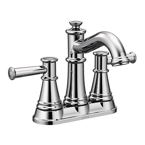 MOEN Adler 4-inch Centerset 2-Handle Low-Arc Bathroom ...