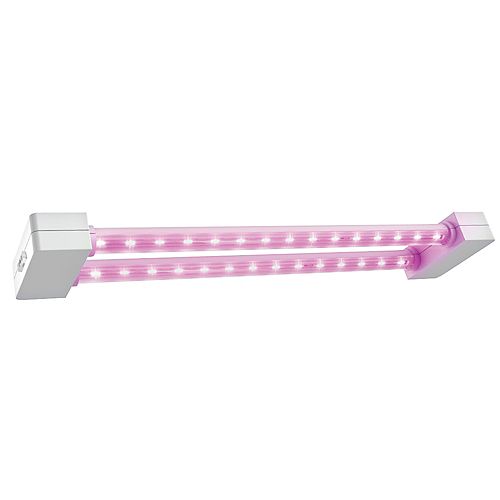 2 ft. 2-light 30W White LED Hydroponic Linkable Grow Light