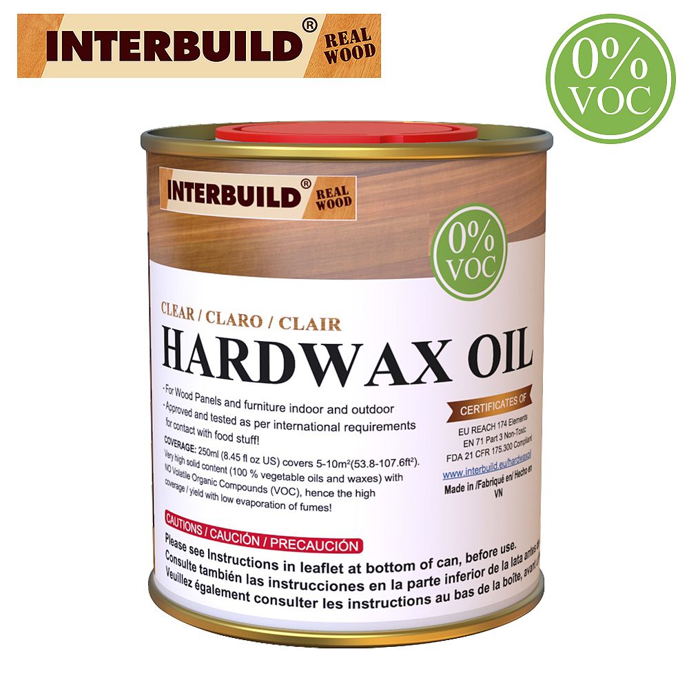 INTERBUILD Hardwax Natural Wood Oil Top Coat, Clear The Home Depot Canada