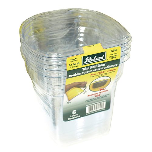 1.5L Paint Pail Liner (5-Pack)