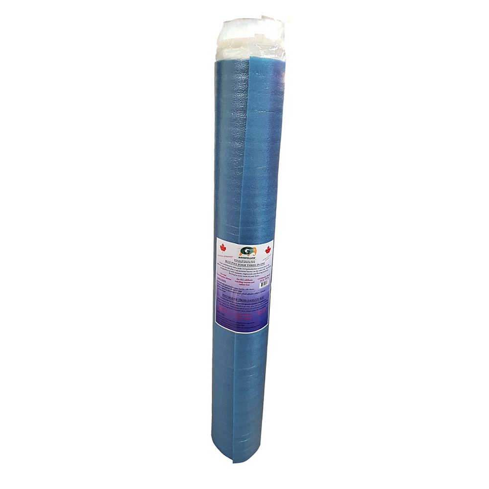 Goodfellow 3 In 1 Blue Moisture Barrier Underlayment For Laminate Or Floating Engineered F The Home Depot Canada Goodfellow 3 In 1 Blue Moisture Barrier, Moisture Barrier Underlayment For Laminate Flooring