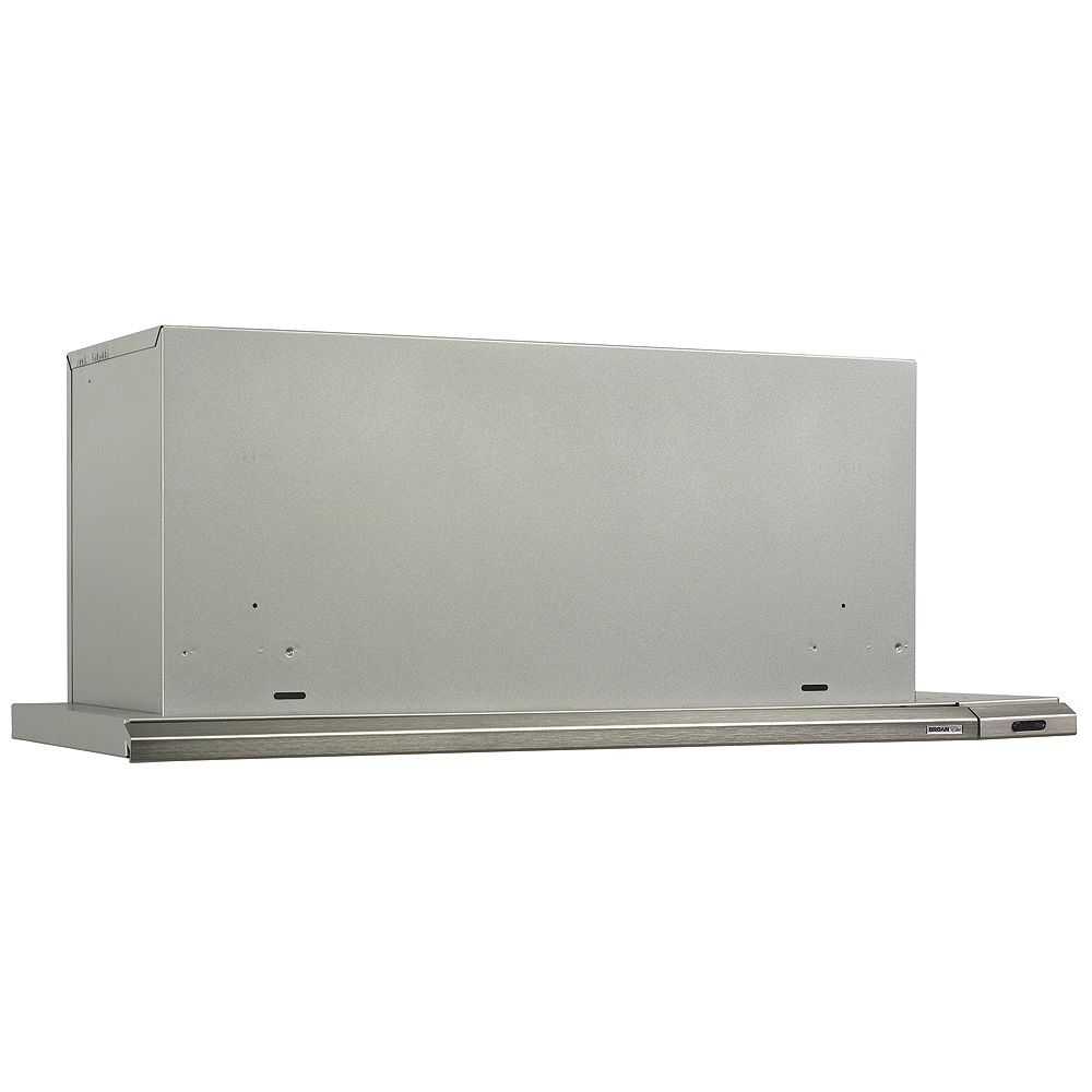 Broan Elite 36in 300 CFM Slideout range hood in stainless steel The Home Depot Canada