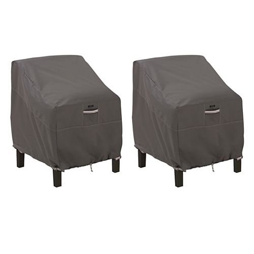 Ravenna Patio Lounge Chair Cover - Outdoor Furniture Cover with Water Resistant Fabric, 2-Pack