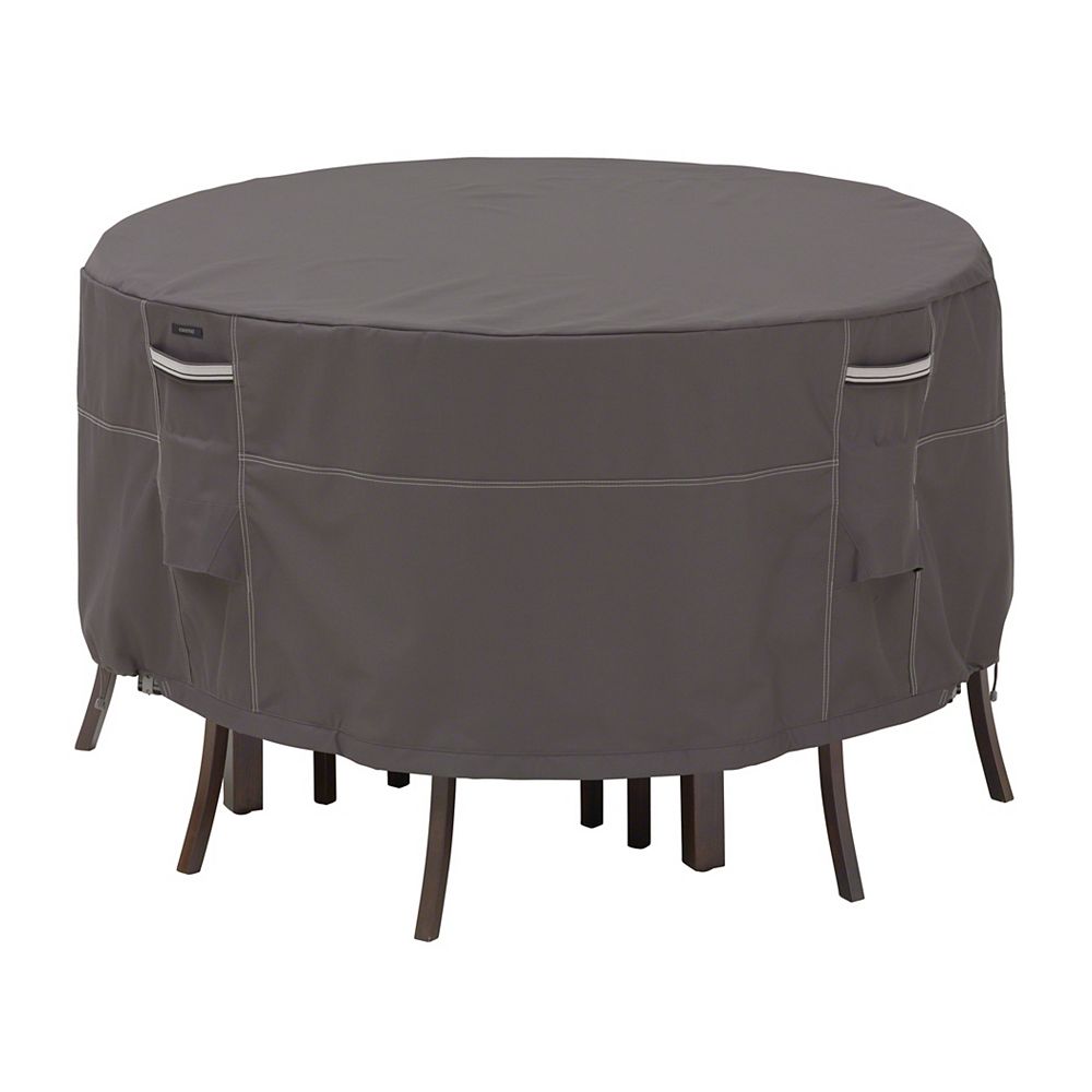 Classic Accessories Ravenna Tall Round Table Set Cover Outdoor