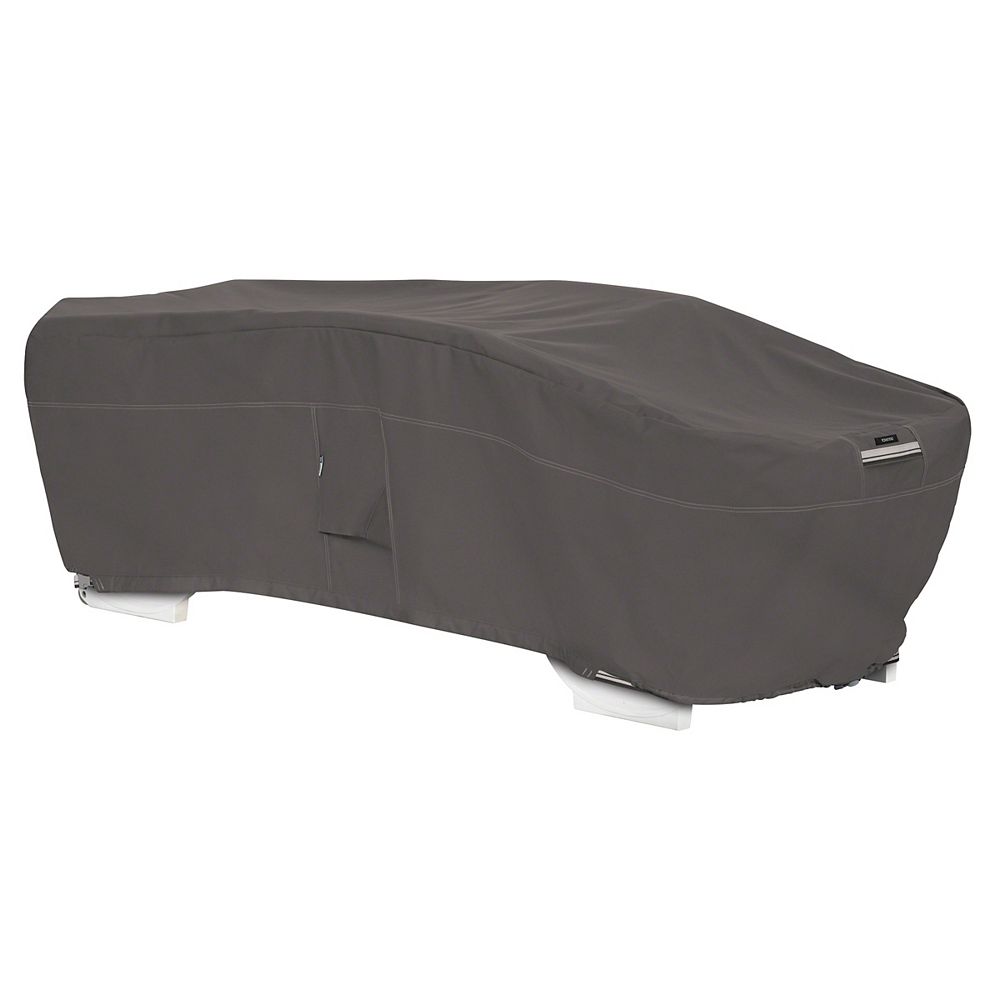 Classic Accessories Ravenna Stackable Chaise Lounge Cover Outdoor Furniture Cover with W