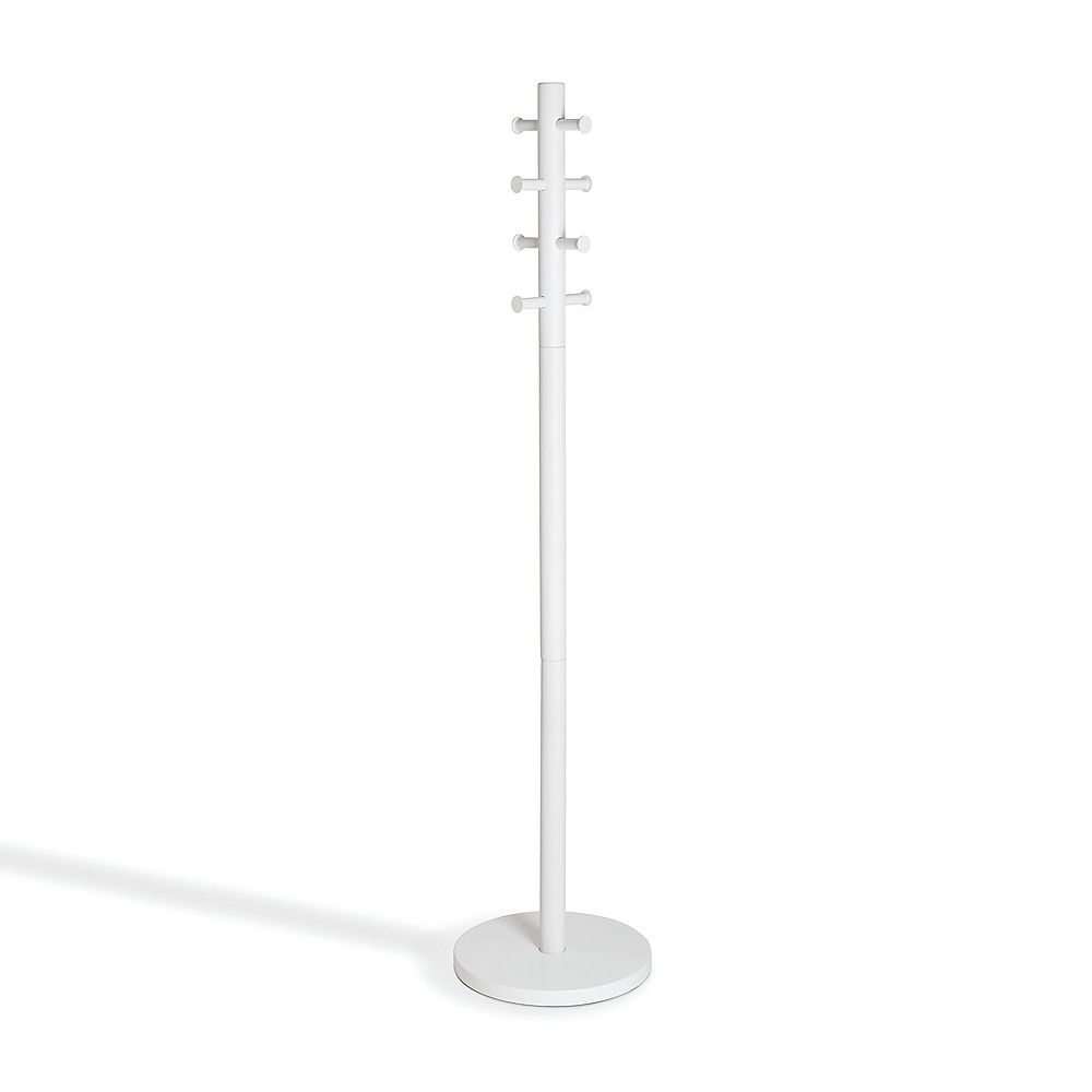 Umbra Pillar Coat Rack White The Home Depot Canada