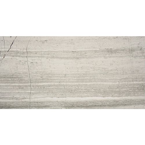 Wooden White Polished 6-inch x 12-inch Marble Wall and Floor Tile