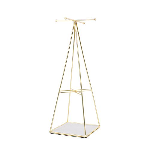 Prisma Jewelry Stand Matte Brass