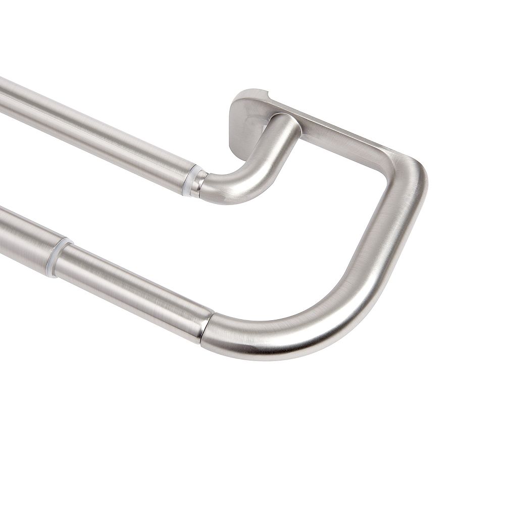 Umbra Twilight Double 3/4 Rod 88144 Mat Nickel The Home Depot Canada