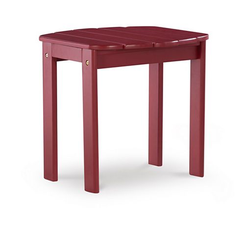 Red Adirondack End Table