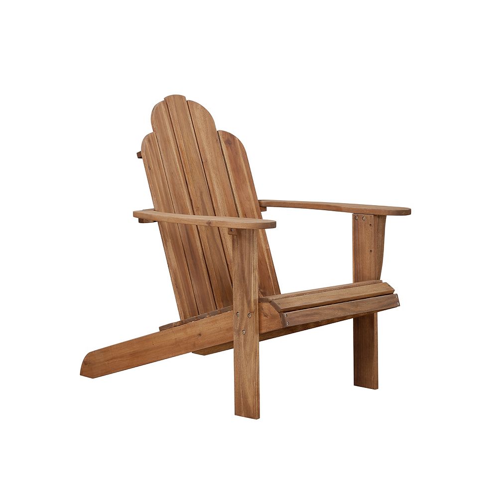 Linon Home Decor Teak Adirondack Chair The Home Depot Canada