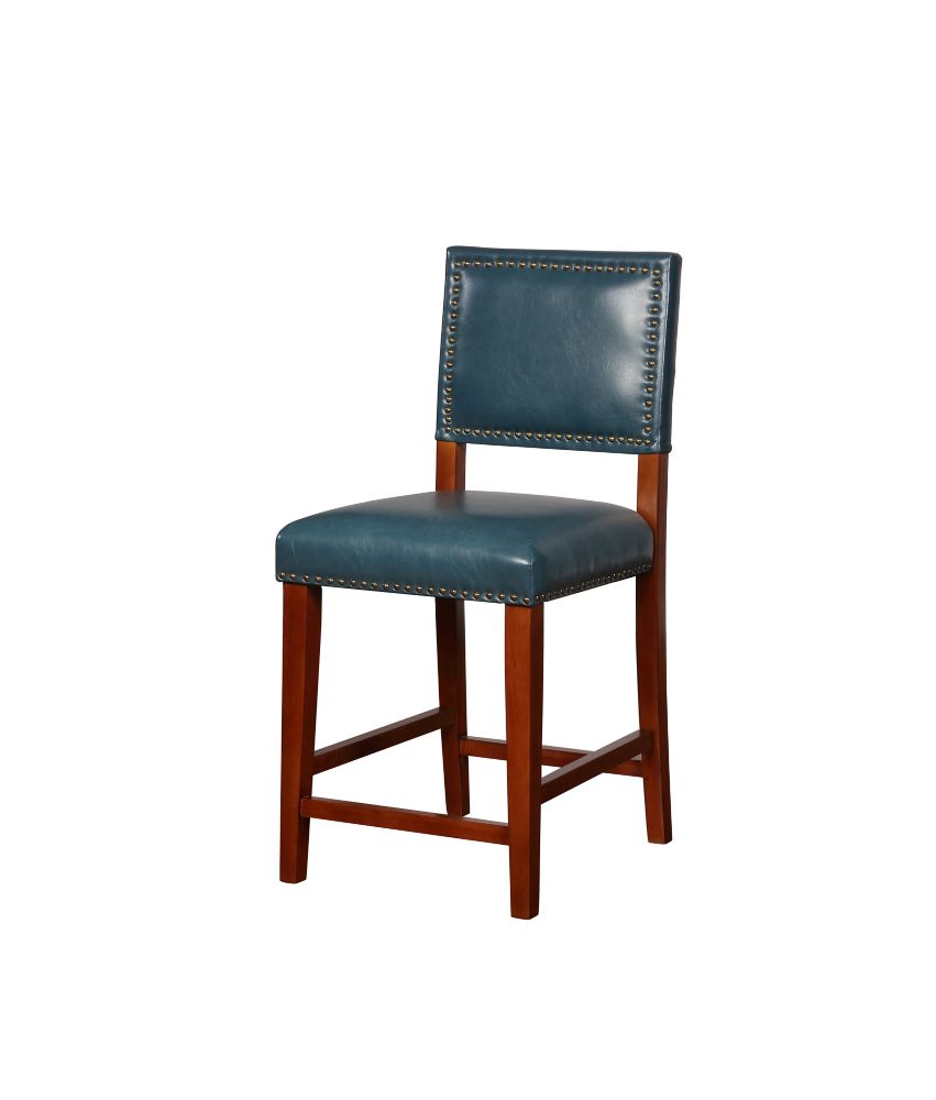 Linon Home Decor Pacific Blue Counter Stool The Home Depot Canada