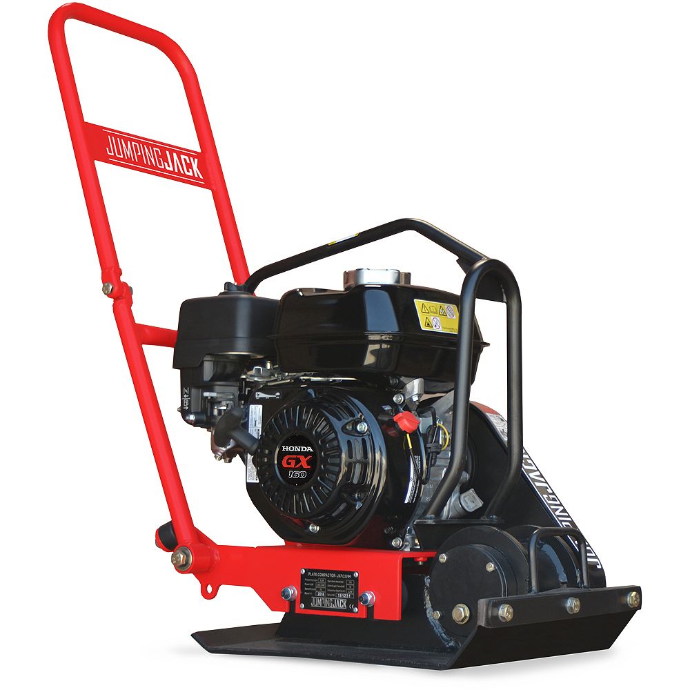 Jumping Jack Vibratory Plate Compactor Asphalt/Soil Compaction with Honda Engine The Home