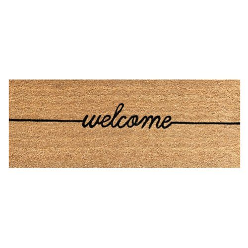 Welcome Natural 18-inch x 48-inch Coir Doormat