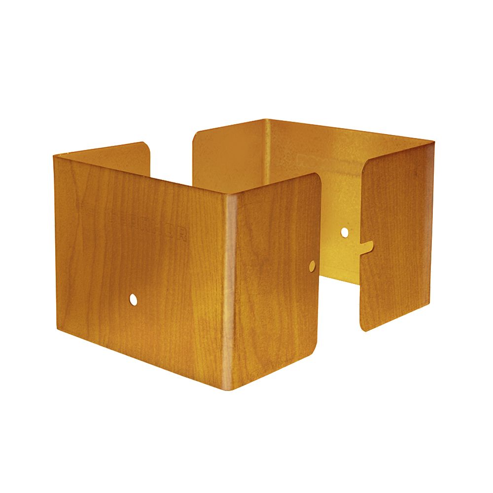 Fence Armor 3.5 inch. L x 3.5 inch. W x 3 inch. H Redwood Fence Post