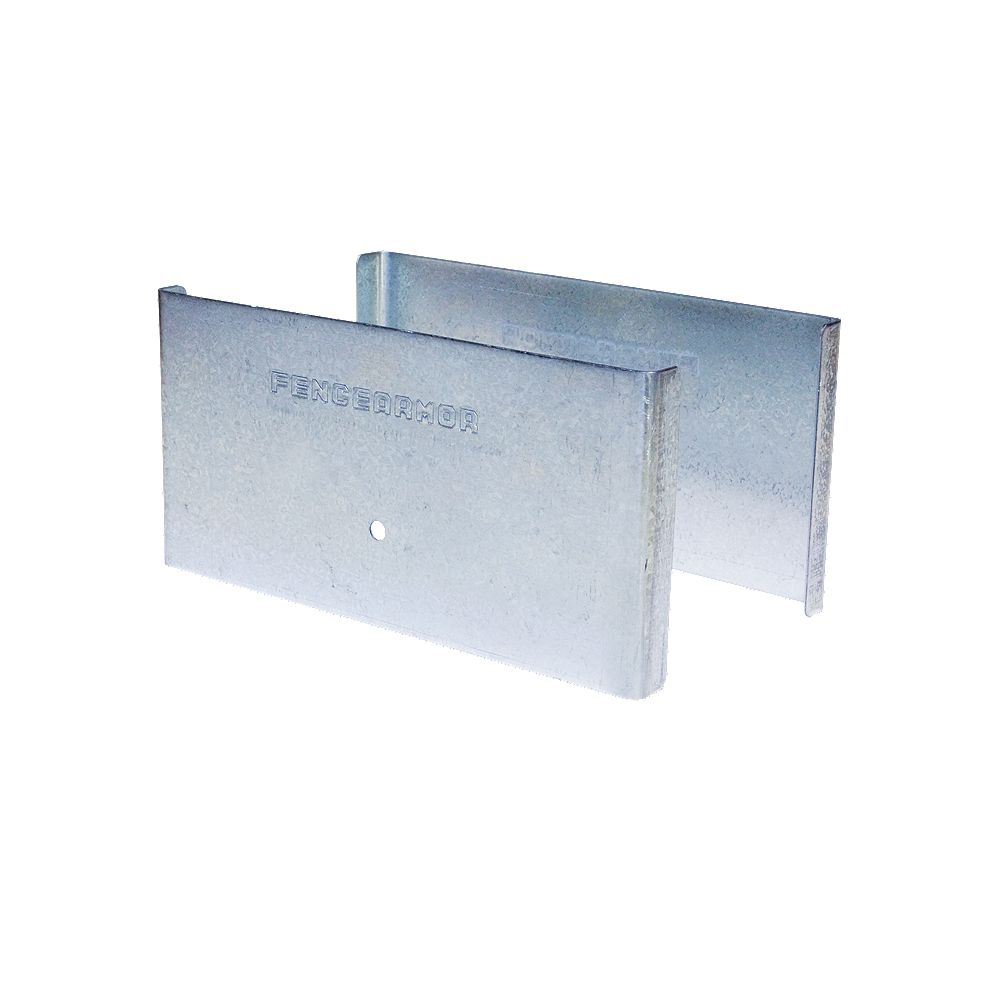 Fence Armor 6 inch. L x 3 inch. H x .5 inch. D GALV Steel Demi Fence