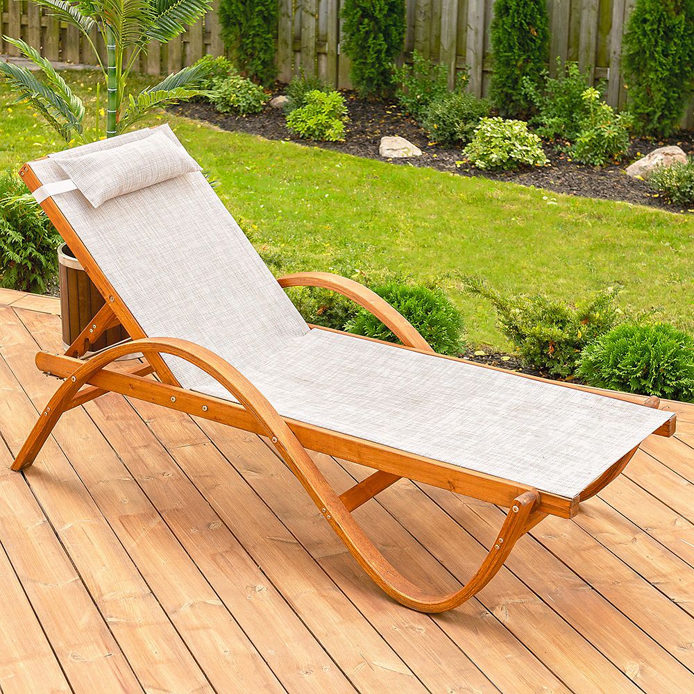 Leisure Season Chaise longue inclinable Home Depot Canada