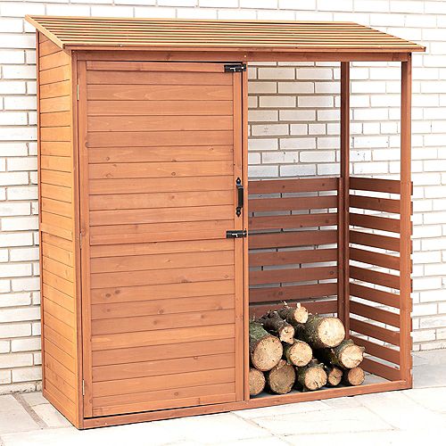 Combination Firewood and Storage Shed