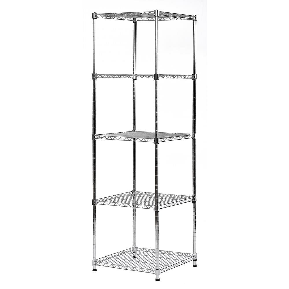 Muscle Rack 59 Inch H X 18 Inch W X 18 Inch D 5 Shelf Wire Shelving