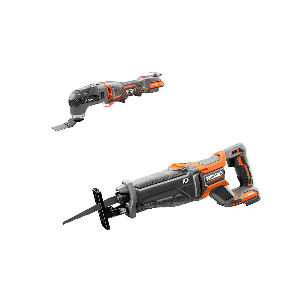 RIDGID 18V OCTANE LithiumIon Cordless Brushless Kit with Reciprocating