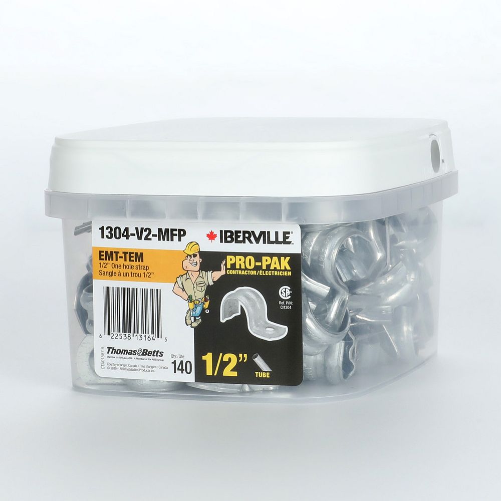 Iberville 1 HOLE EMT STRAP 3/4 IN FLIPPAK/75 The Home Depot Canada