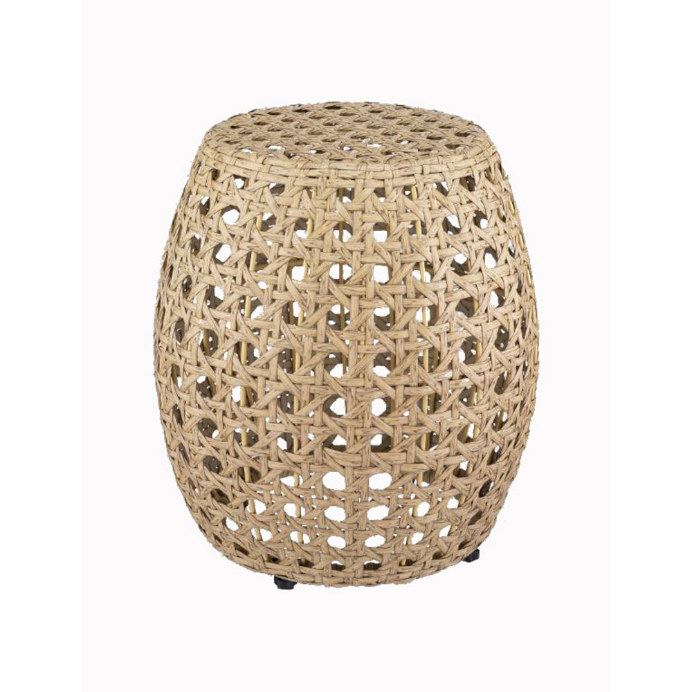 Hampton Bay 19 4 In Haze Teal Blue Metal Outdoor Patio Garden Stool Hd18107h The Home Depot In 2020 Garden Stool Blue Garden Stool Ceramic Garden Stools