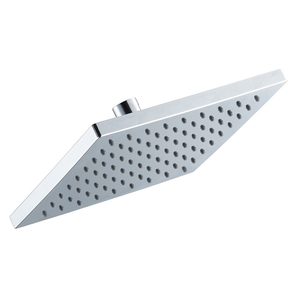 Glacier Bay Modern 8inch Square Raincan Fixed 1Spray Showerhead in