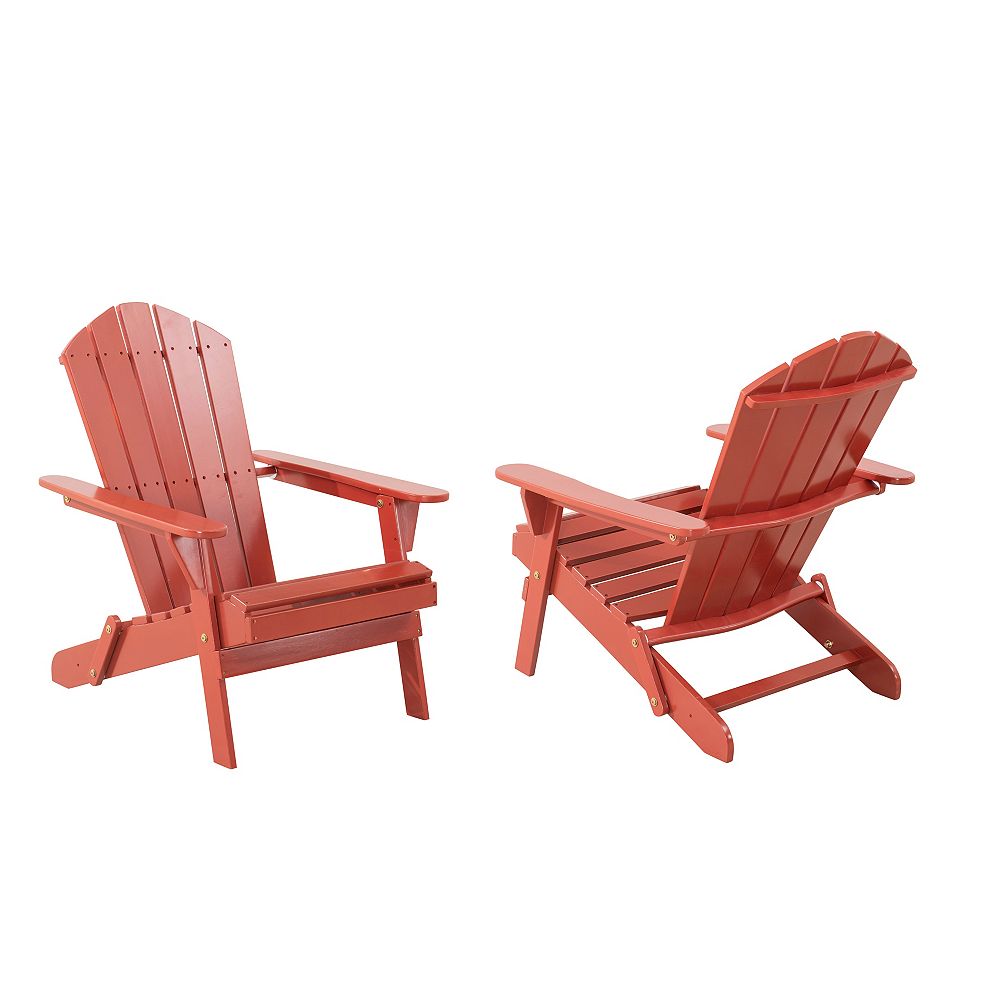 Hampton Bay Classic Chill Folding Wood, Cedar Adirondack Chairs Canada