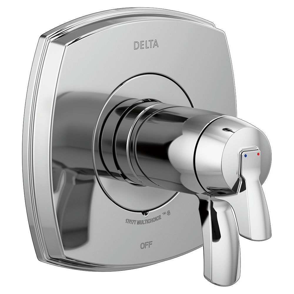 Delta Stryke 17 Thermostatic Valve Only Trim in Chrome (Valve Sold