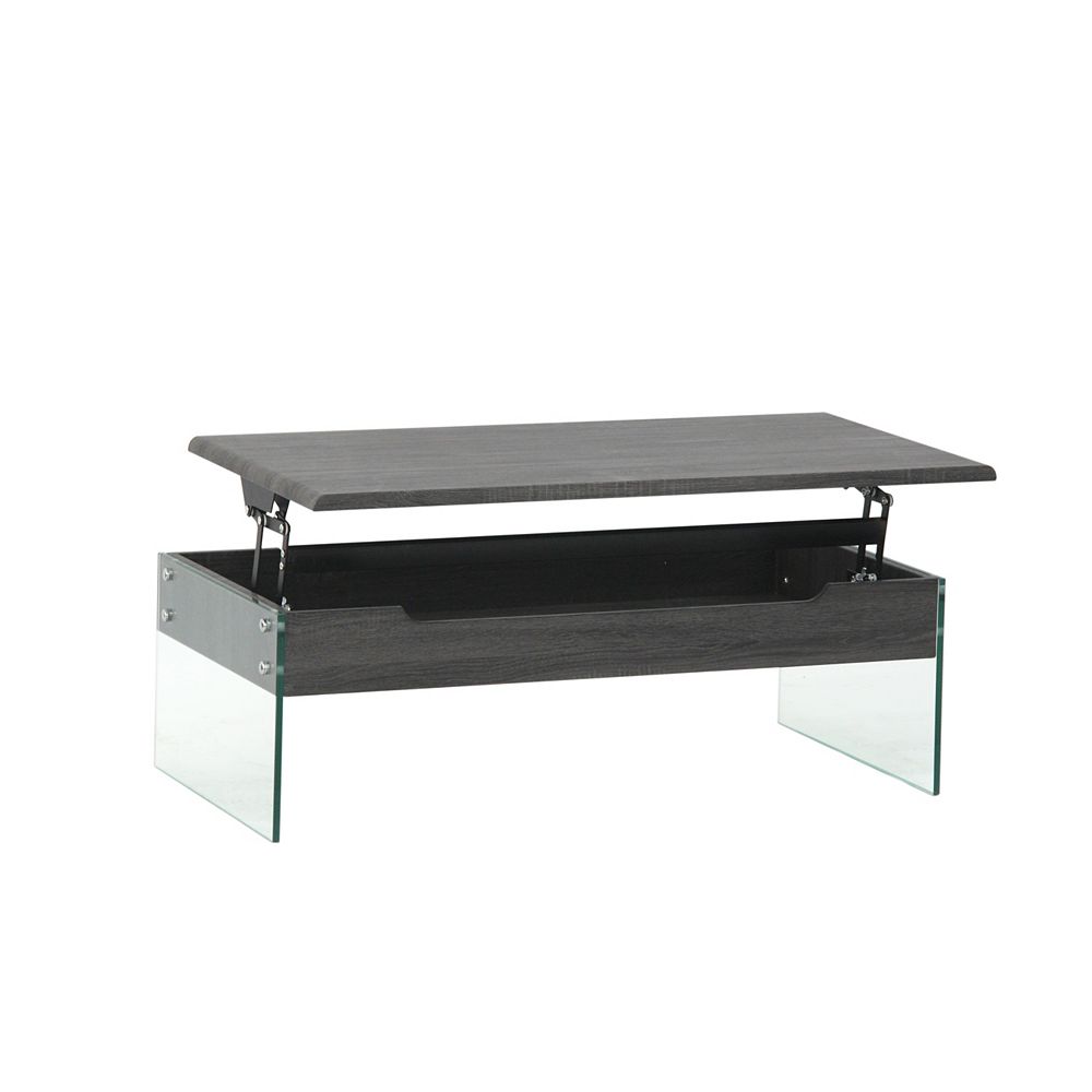 Brassex Inc. Coffee Table with Lift Top & Storage, Grey The Home Depot Canada
