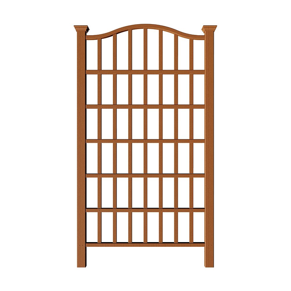 Vita Vita 54"x96" Concord Vinyl Trellis, Brown, VA84090 The Home