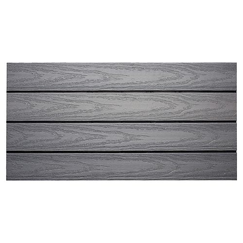 UltraShield Naturale 1 ft. x 2 ft. Quick Deck Composite Deck Tile in Westminster Gray (20 sq. ft./box)