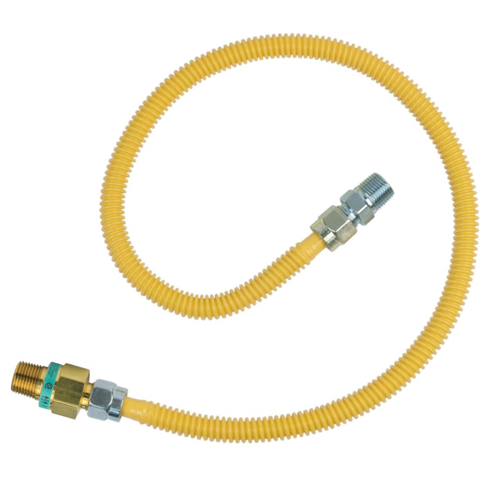 brasscraft gas connector with gas safety valve