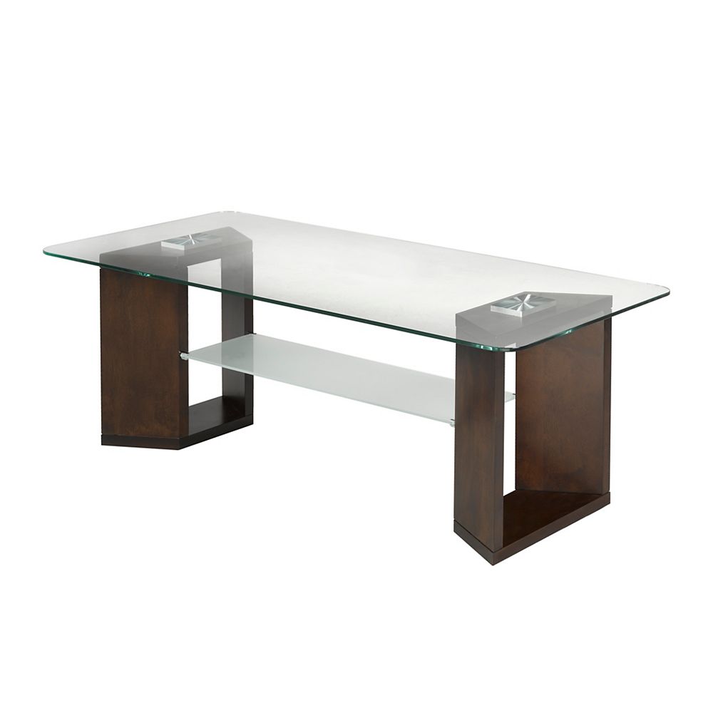 Brassex Inc. Savannah Coffee Table, Dark Cherry The Home Depot Canada