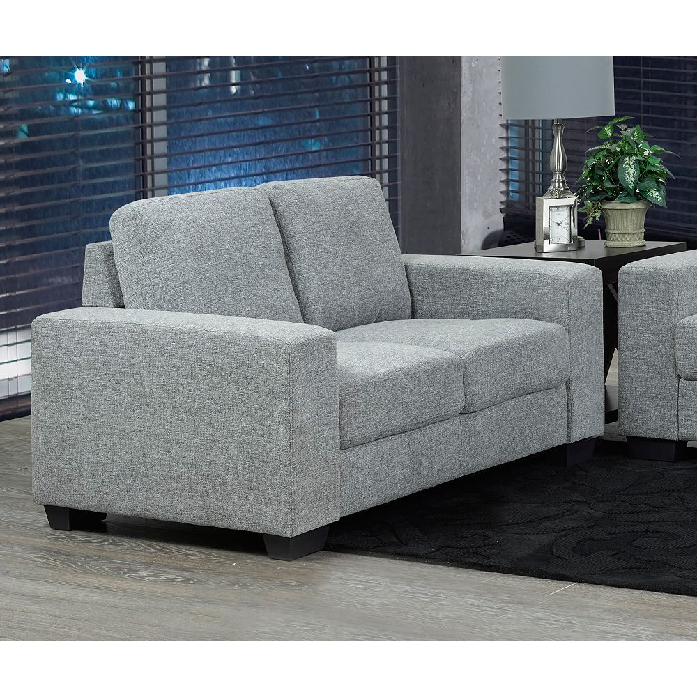 Brassex Inc. Hampton 2Seater Love Seat, Grey The Home Depot Canada