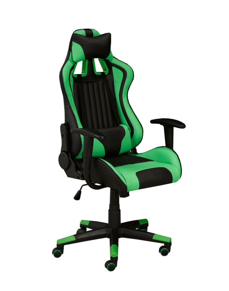 green gaming chair