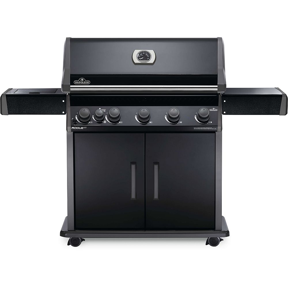 Napoleon Rogue XT625 5Burner Natural Gas BBQ in Black with Infrared Sider Burner The Home